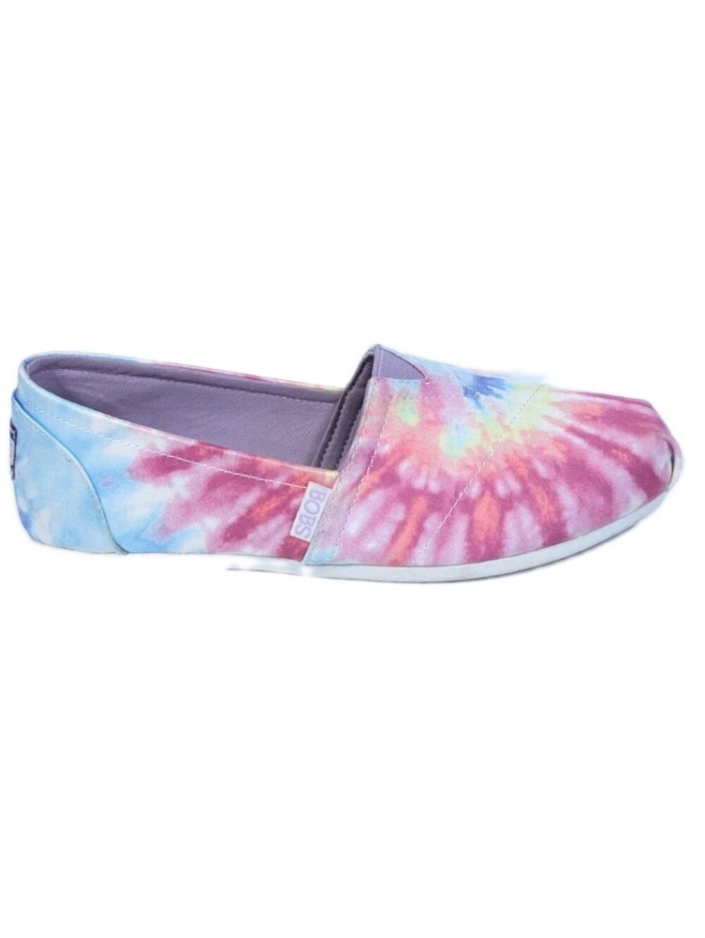 Bobs Skechers Tie Dye Shoes sz 6.5 Women Slip on Colorful Flats rainbow
